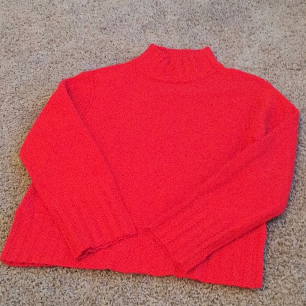 J. Crew 100% Cashmere Sweater, Red, Size Small